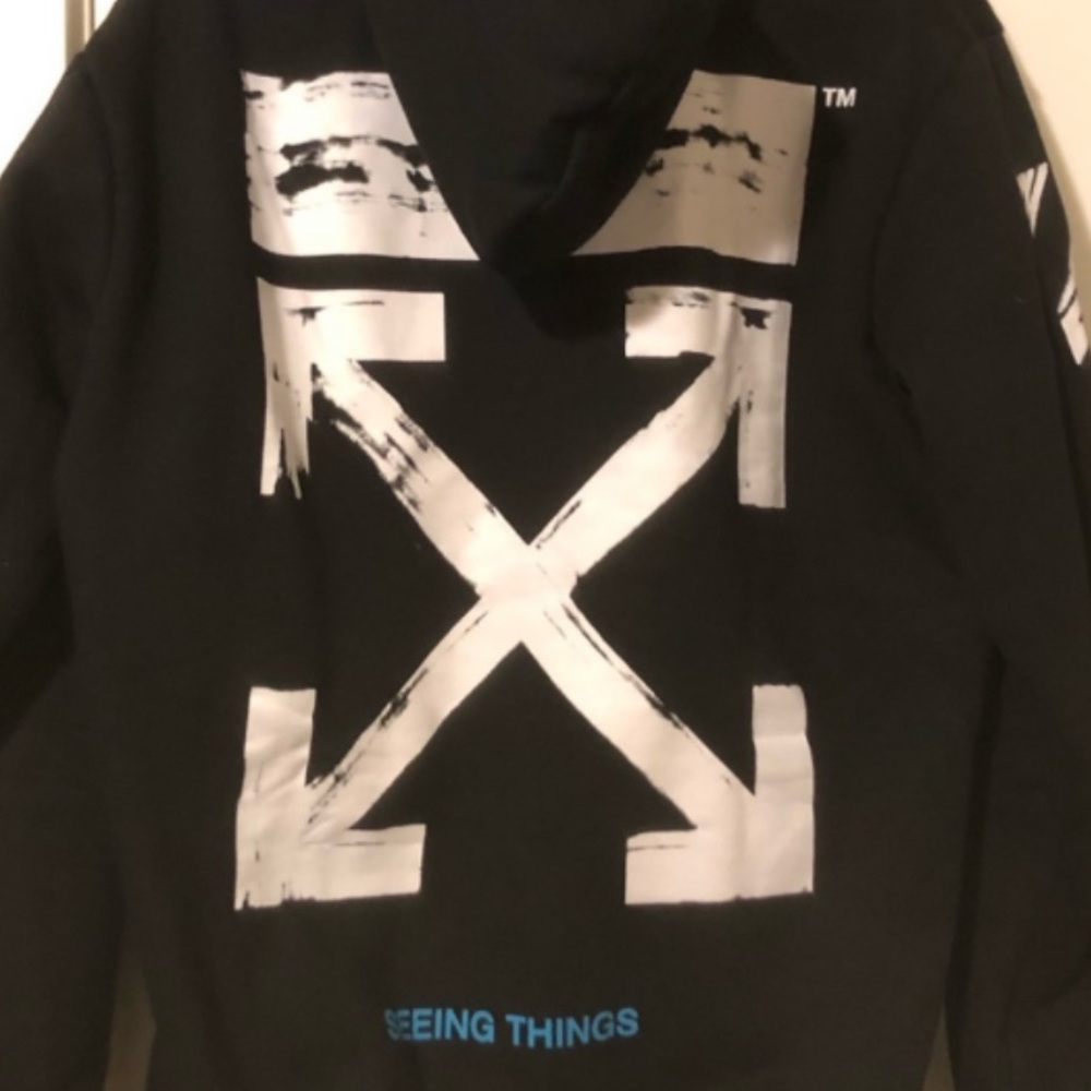 Authentic OFFWhite seeingthings hoodie XL fits M-L